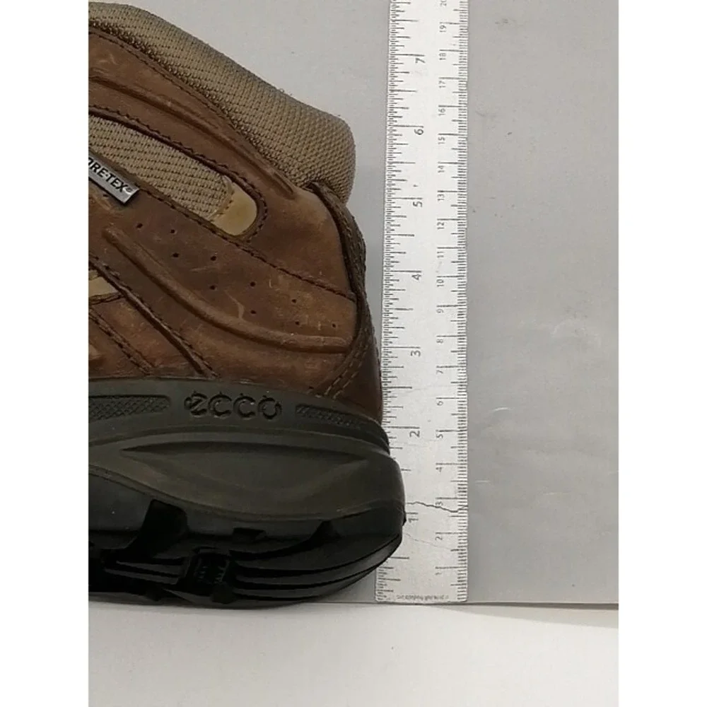 Ecco Boots Mens Brown EUR 37 Hiking Ankle Shoes Leather Gore Tex Sturdy 68153